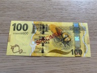 Fidżi - 100 dolarów - specimen - UNC