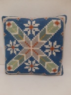 KILIM PODUSZKA OZDOBNA WEŁNIANA POSZEWKA NA PODUSZKĘ SKANDYNAWSKA HAFT