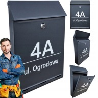 SKRZYNKA NA LISTY DLA LISTONOSZA SCHOWEK LIST POCZTOWA Z NAPISEM A4 UV DOM