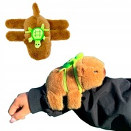 KAPIBARA PLUSZAK 2W1 NA RĘKĘ Z PLECAKIEM MASKOTKA 20 CM