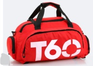 Torba sportowa na siłownię, trening, fitness T60 czerwona