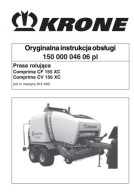 Krone COMPRIMA CF 155, CV 150 XC - instrukcja obsługi pras do balotów PL
