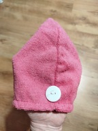 Różowy turban do włosów