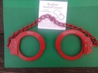 Rarytas kajdanki na nogi Peerless USA czerwone