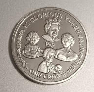 Gibraltar 1 korona, 2006t. 80 rocznica urodzin Elżbiety, cztery portrety