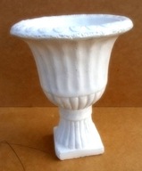 Wazon, donica antyczny biały, solidny, ciężki