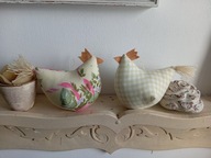 ZABAWNA KURA KWOKA DUŻA Z MATERIAŁU- DEKORACJA DOMU