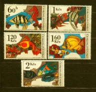 CZECHOSŁOWACJA** Ryby akwariowe Mi 2260-64
