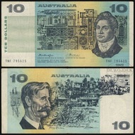 BNA - AUSTRALIA 10 Dolarów Dollars 1976 TNF # P45b # F/VF