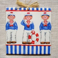 Robótkownia Kafelek obrazek 15x15 Morze Morski klimat Majtków trzech