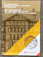 Folder 80 rocznica Obrony Poczty Polskiej w Gdańsku + FDC