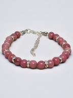 Rodonit... Subtelna bransoletka z rodonitu