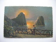 ZAGINIONY ŚWIAT WSCHÓD SŁOŃCA W ZATOCE przedwojenna POCZTÓWKA