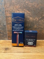 KING C. GILLETTE maszynka na żyletki dwuostrzowe do golenia + 15 żyletek