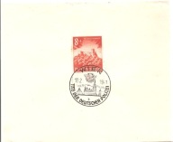 TRZECIA RZESZA -POLICJA -stempel na kartce -TAG DER DEUTSCHEN POLIZEI 1941