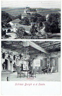 Niemcy - Zamek Burgk a.d. Saale - 2 widoki 1914 r