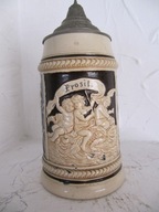 Stary Kufel Karczmiak Ceramiczny ok,1880r-G-