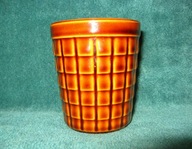 Porcelit PRUSZKÓW : Duży KUBEK do HERBATY wzór KRATKA irka IRENA stan BDB