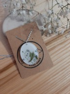 Naszyjnik z żywicy z suszonymi kwiatami Wyjątkowe prezent