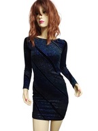 SUKIENKA aksamitna z błyszczącą nitką karnawał 34/36