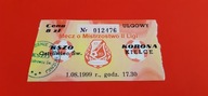 stary bilet KSZO Ostrowiec - KORONA Kielce 01.08.1999