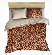 pościel z polaru 140x200 +1x70x80 zamek P 300-8 Panterka jasna / beż