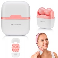 MASAŻER DO TWARZY LODOWY CHŁODZĄCY FALISTY RÓŻOWY PREZENT DLA KOBIETY