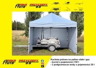 KUCHNIA POLOWA na paliwo stałe i gaz -150 L+2X20 L - przyczepa DMC 750 KG