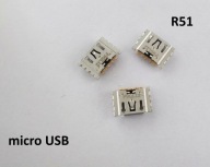 Gniazdo port Micro USB do lutowania 5-PIN SMD (r51) złącze