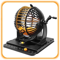 BINGO GRA TOWARZYSKA RODZINNA MASZYNA LOSUJĄCA LOTTO LOTERIA ZESTAW XXL