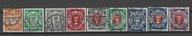 WMG 1924 Fi.187-195 O kasowane, Herb Gdańska w owalu wydanie obiegowe