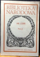 POEZJE, Jan LECHOŃ (opr. Roman LOTH) [BN I. 256. - Ossolineum 1990]