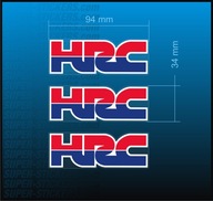 3x Naklejka z logo HRC, 94x34mm, CBR 1000 RR SC57 SC59 REPSOL Nalepka