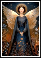 A2 OBRAZ PLAKAT ANIOŁ, PLAKAT Z ANIOŁEM, ANIELSKIE SKRZYDŁA, ANIELICA, NR1