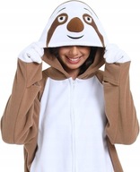 Kombinezon Kigurumi Leniwiec Onesie Piżama Brązowa rozmiar S