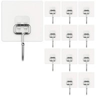 WIESZAK SAMOPRZYLEPNY MOCNY ŁAZIENKOWY HACZYK WODOODPORNY UCHWYT 12 SZT.