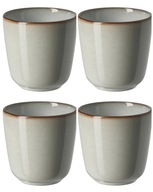 IKEA GLADELIG Kubek, szary, 30 cl 4 sztuki