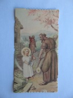 DZIECIŃSTWO JEZUSA ŚWIĘTA RODZINA stary ŚW. OBRAZEK