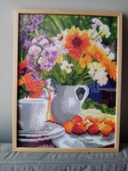 Kwiaty w wazonie -Haft Diamentowy