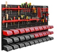 NPKL regał ścienny z pojemnikami do układania w stos – płyty ścienne