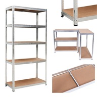 REGAŁ METALOWY DO GARAŻU PIWNICY MAGAZYNOWY SOLIDNY MAX 125 KG NA PÓŁKĘ