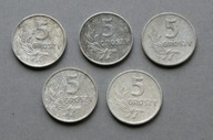 PRL 5 GROSZY 1962 ZESTAW 5 SZT. (2)