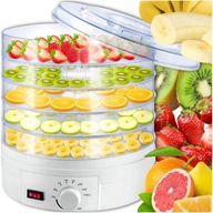 MOCNA DUŻA SUSZARKA DO GRZYBÓW I OWOCÓW ORAZ ZIÓŁ XL 5 POZIOMÓW 5 SIT 350W