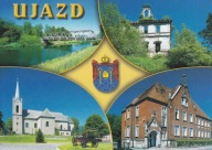 UJAZD - KANAŁ GLIWICKI - ZAMEK - KOŚCIÓŁ - URZĄD MIASTA I GMINY - HERB