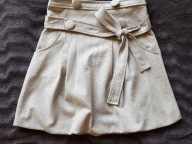 ICHI SPÓDNICZKA dresowa szara kokarda ____ 36