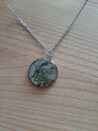 Naszyjnik z żywicy z suszonymi kwiatami Wyjątkowe prezent