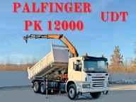SCANIA P 380 * WYWROTKA 5,10 m + PALFINGER PK 12000 * 6x4
