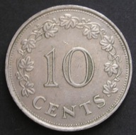 Malta 10 centów 1972