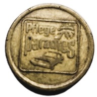 Żeton to żeton do myjni samochodowej z Niemiec z lokalizacją w Berlinie.