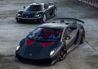 Plakat A3 - Lamborghini Sesto Elemento, Koenigsegg Agera Wallpaper